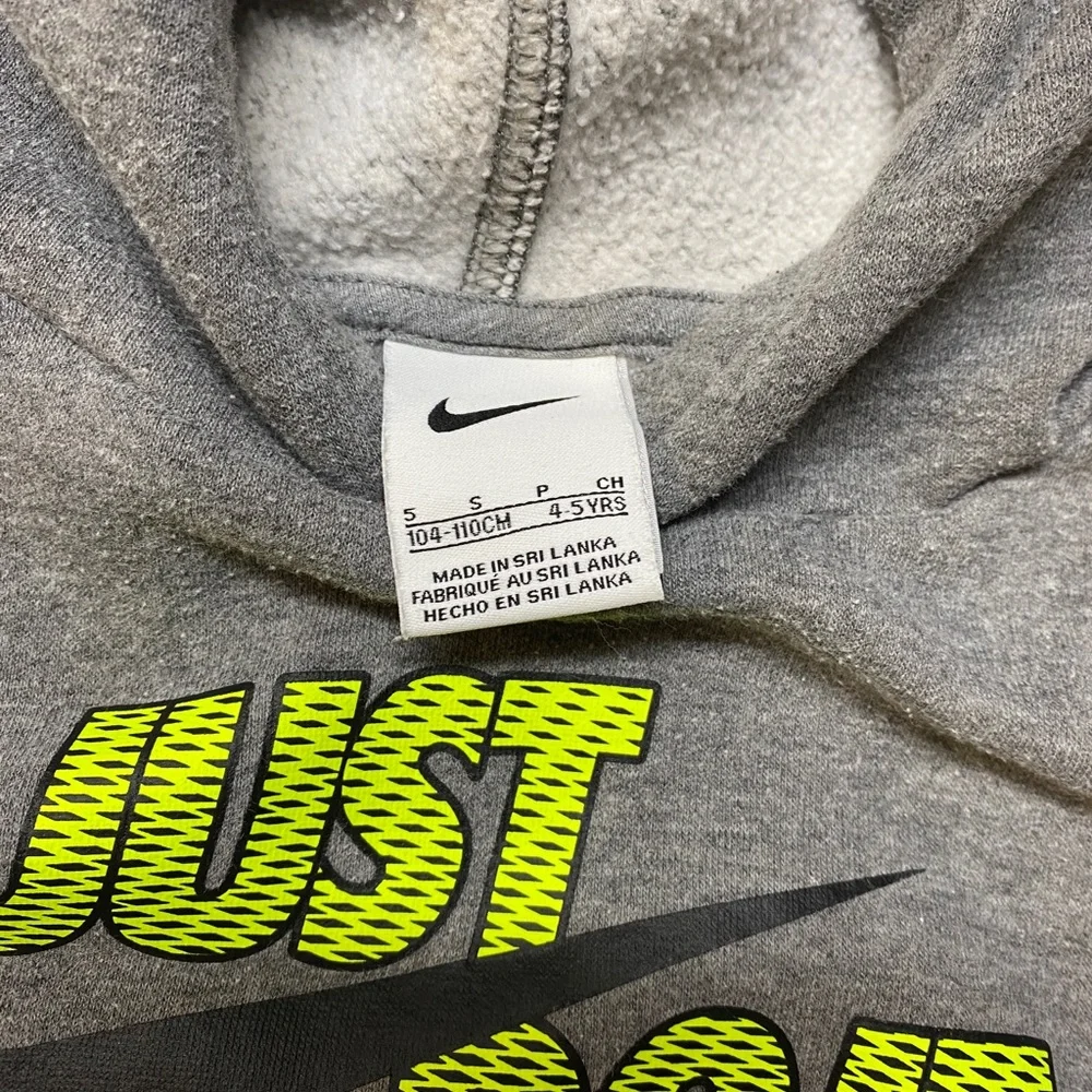 Kid’s Small Nike Grey‎ and Neon Hoodie